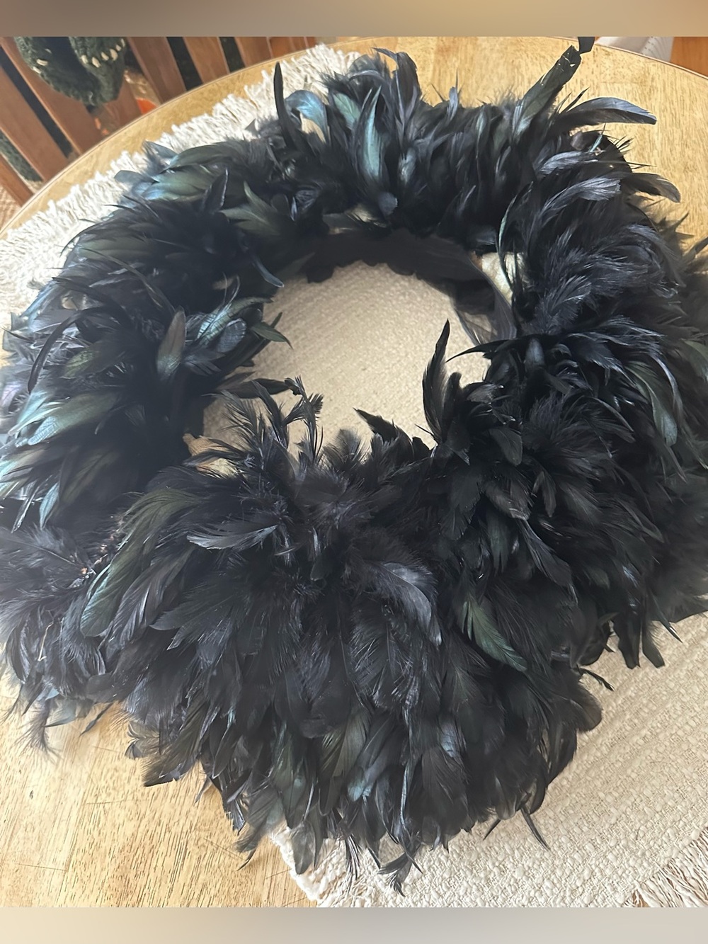 Black Feather Tutu Waist Costume Crow Owl